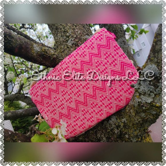 New pink Handmade Banjara fringe Jute Bag - Silver And Gold Leather Slin… - Picture 9 of 9